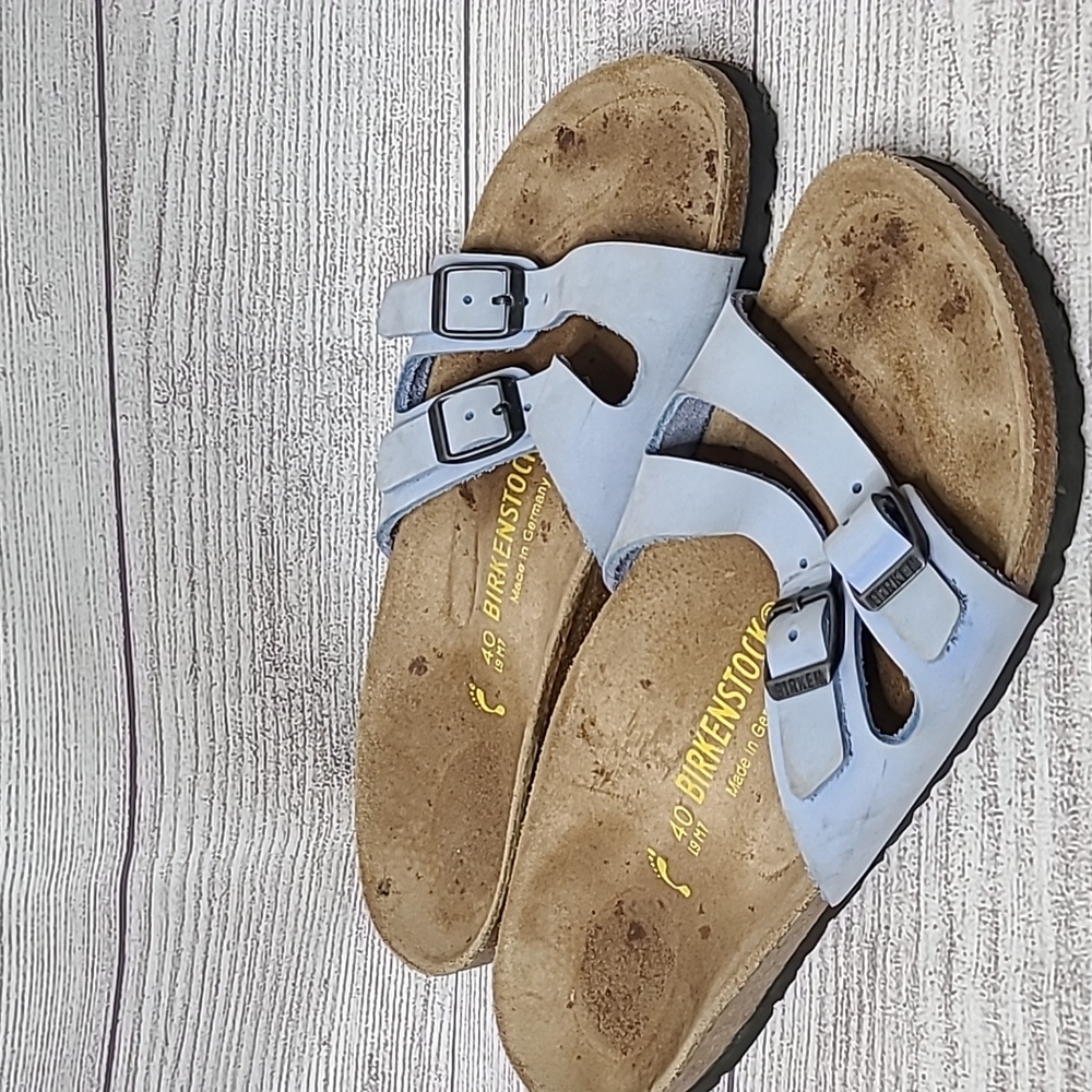 Birkenstock Sandals Womens size 40 Light Blue